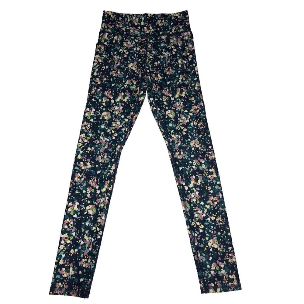 Leggings Girls Size XL 14-16 Multi Color Floral Abstract Print Old Navy Ankle